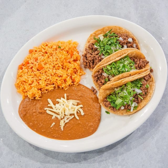 Taco Trio Dinner.