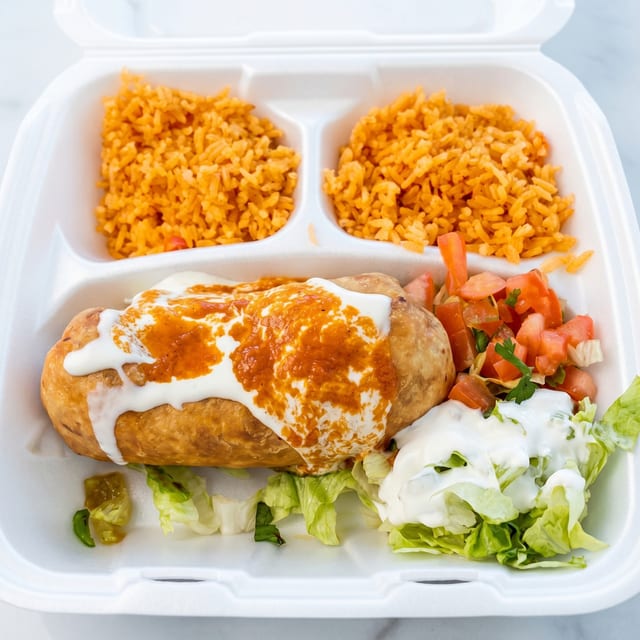 Lunch - Chimichanga.